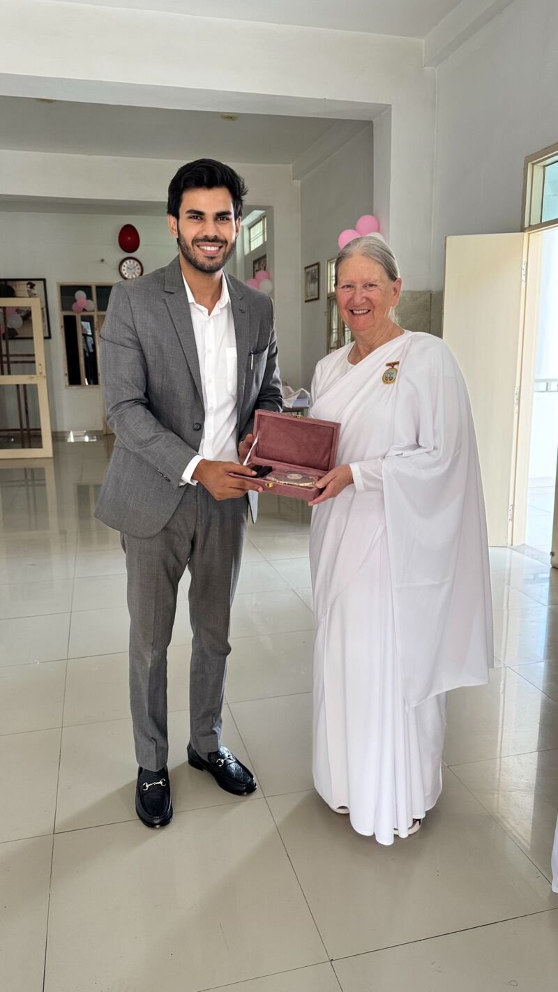 With Sister Denise Lawrence